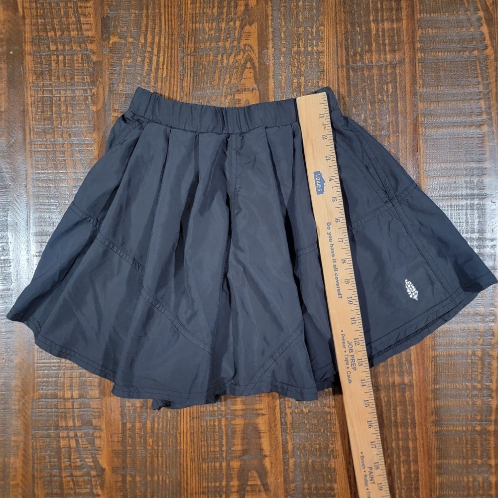 Free People Movement Skort XS Black Skirt Shorts Flowy Lined Women's